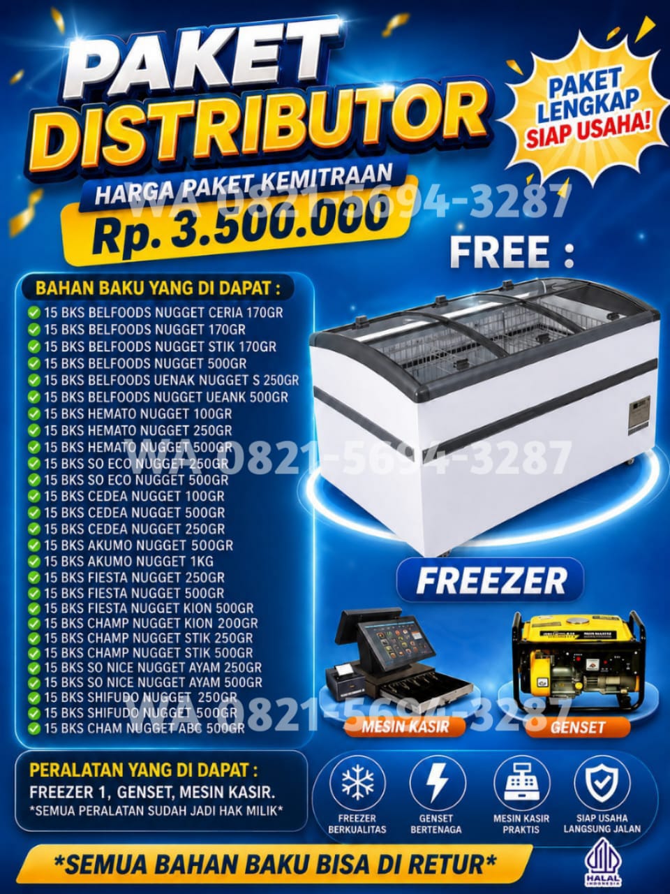 Paket Distributor Rp 3.500.000